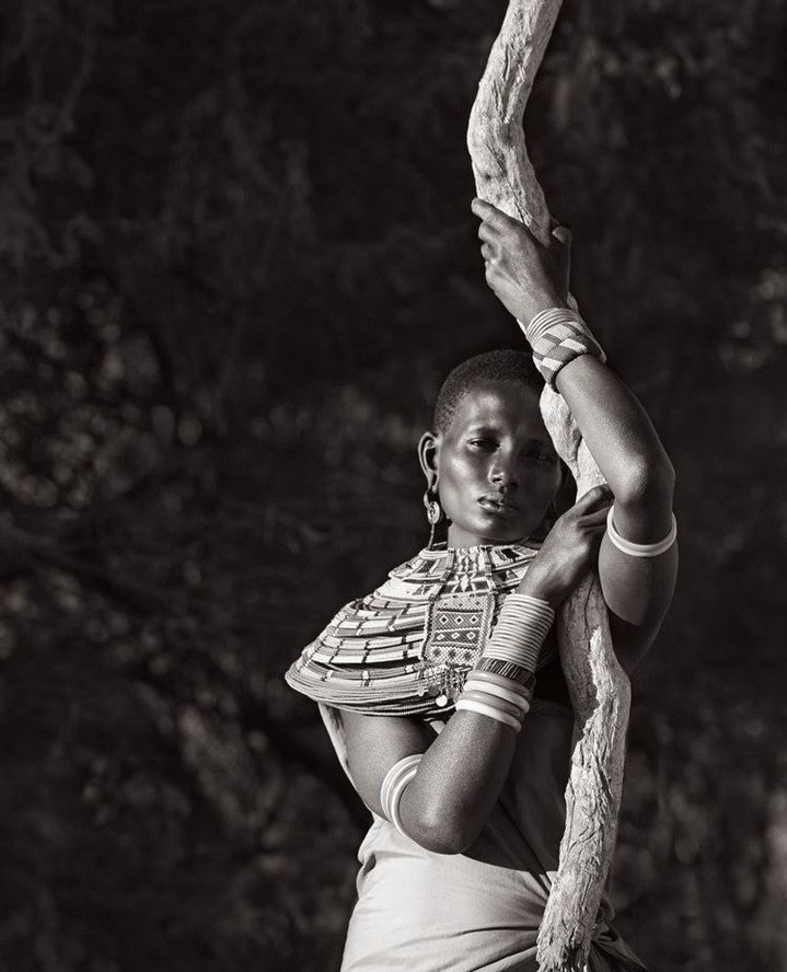 Tribal woman cultural jewelry