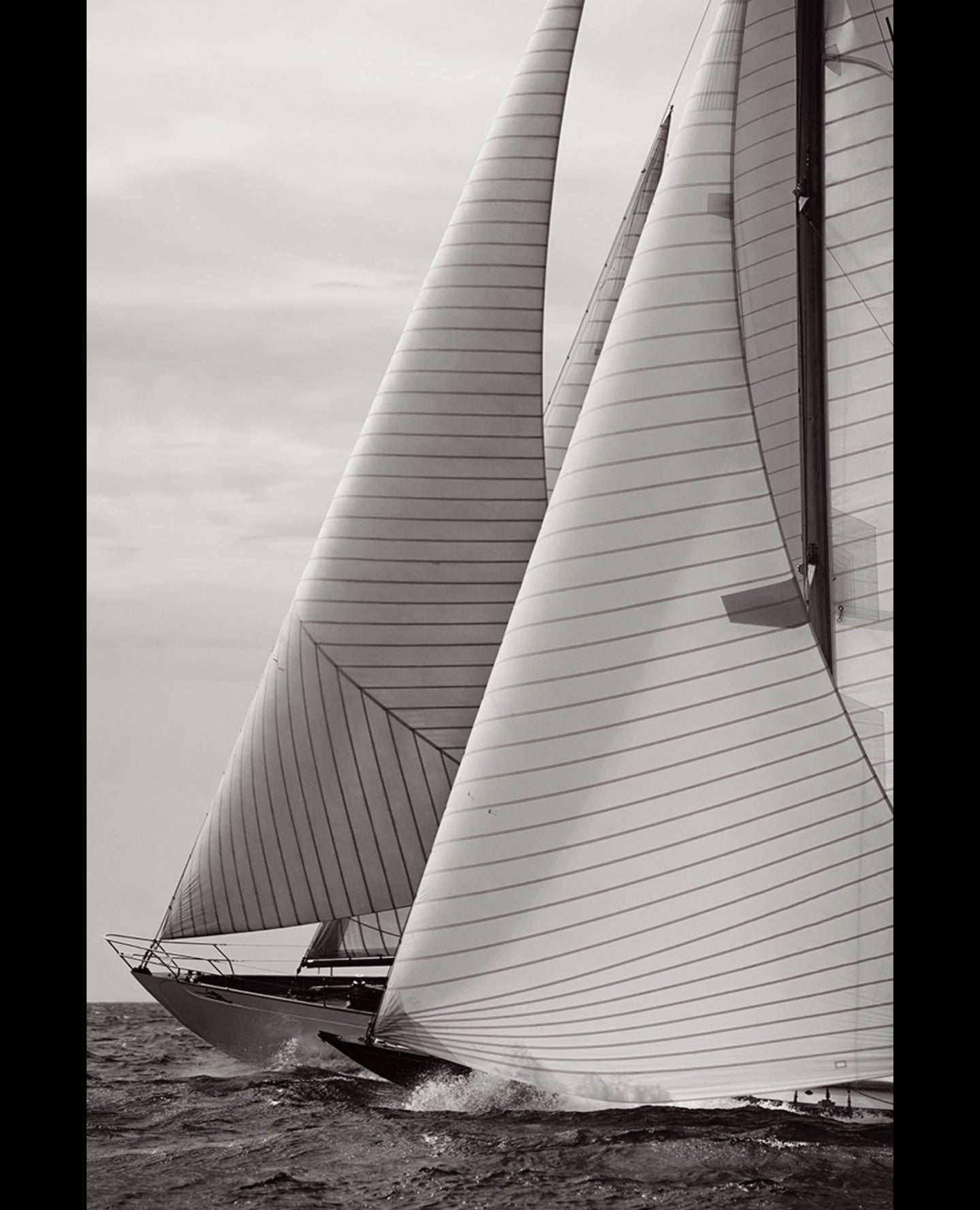 Twin yacht sails race