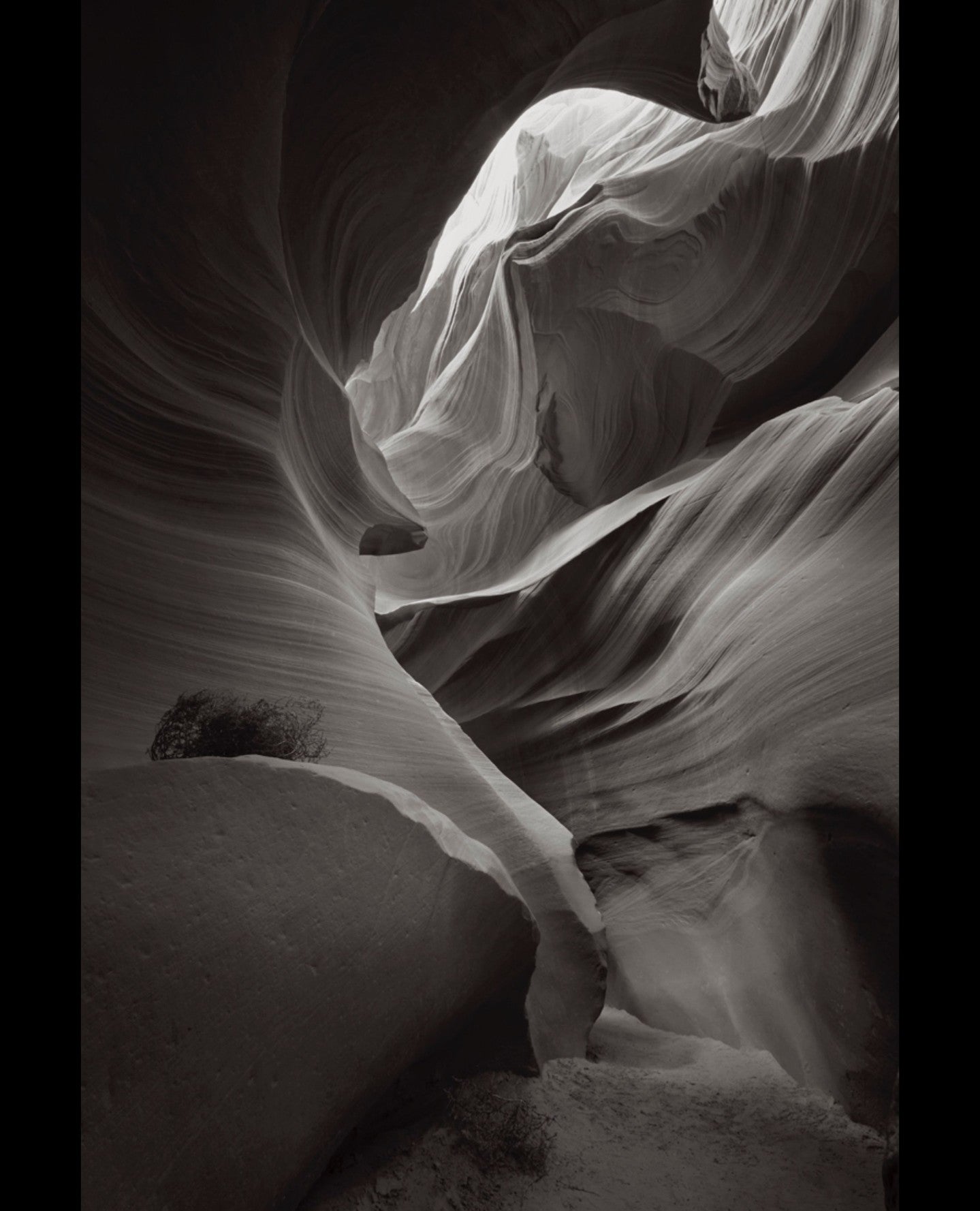 Slot canyon light sculpture